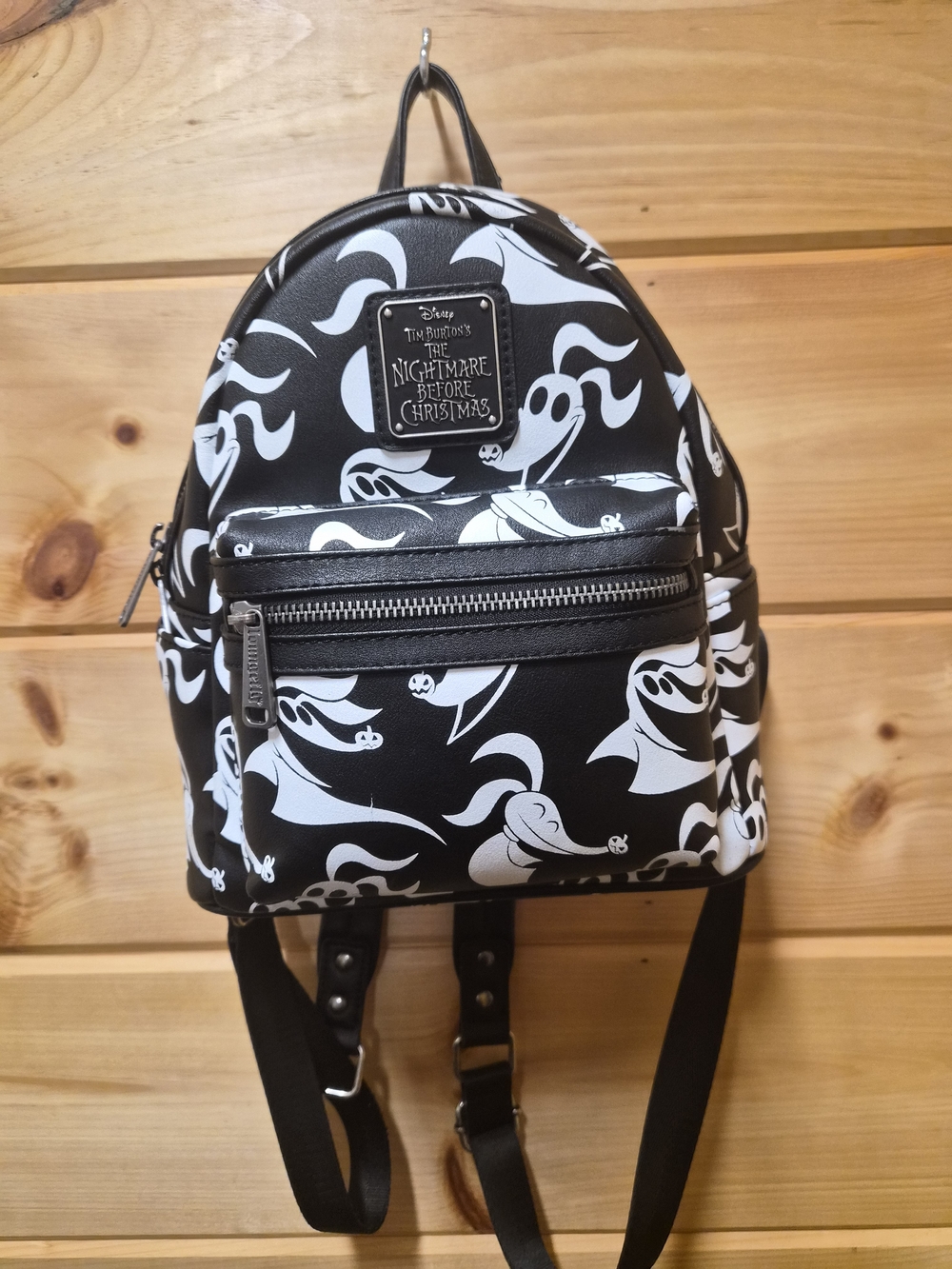 Loungefly Disney The Nightmare Before Christmas Black & White Mini Backpack